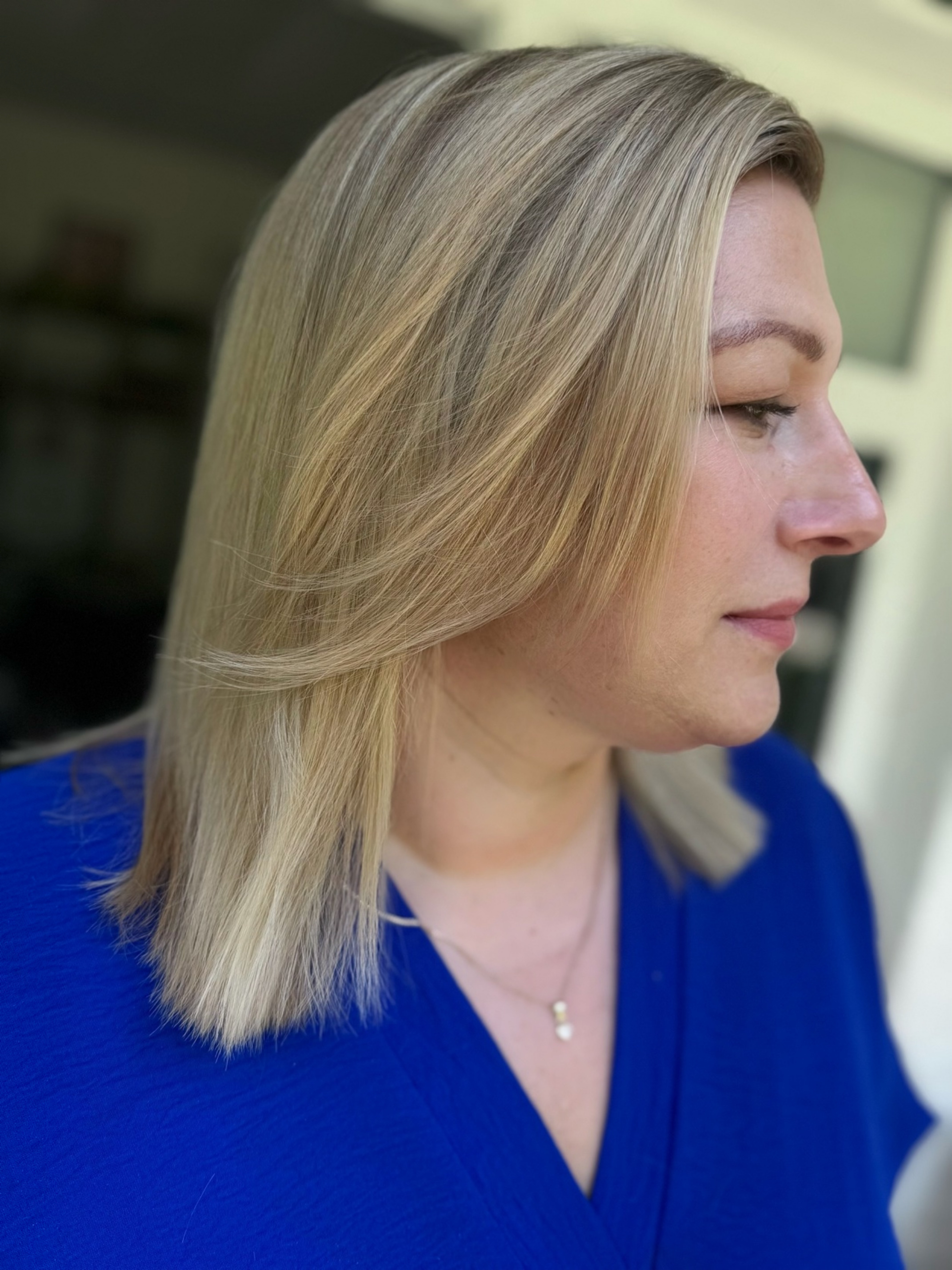 Ergebnis aus dem Studio: Coloration und Haarschnitt