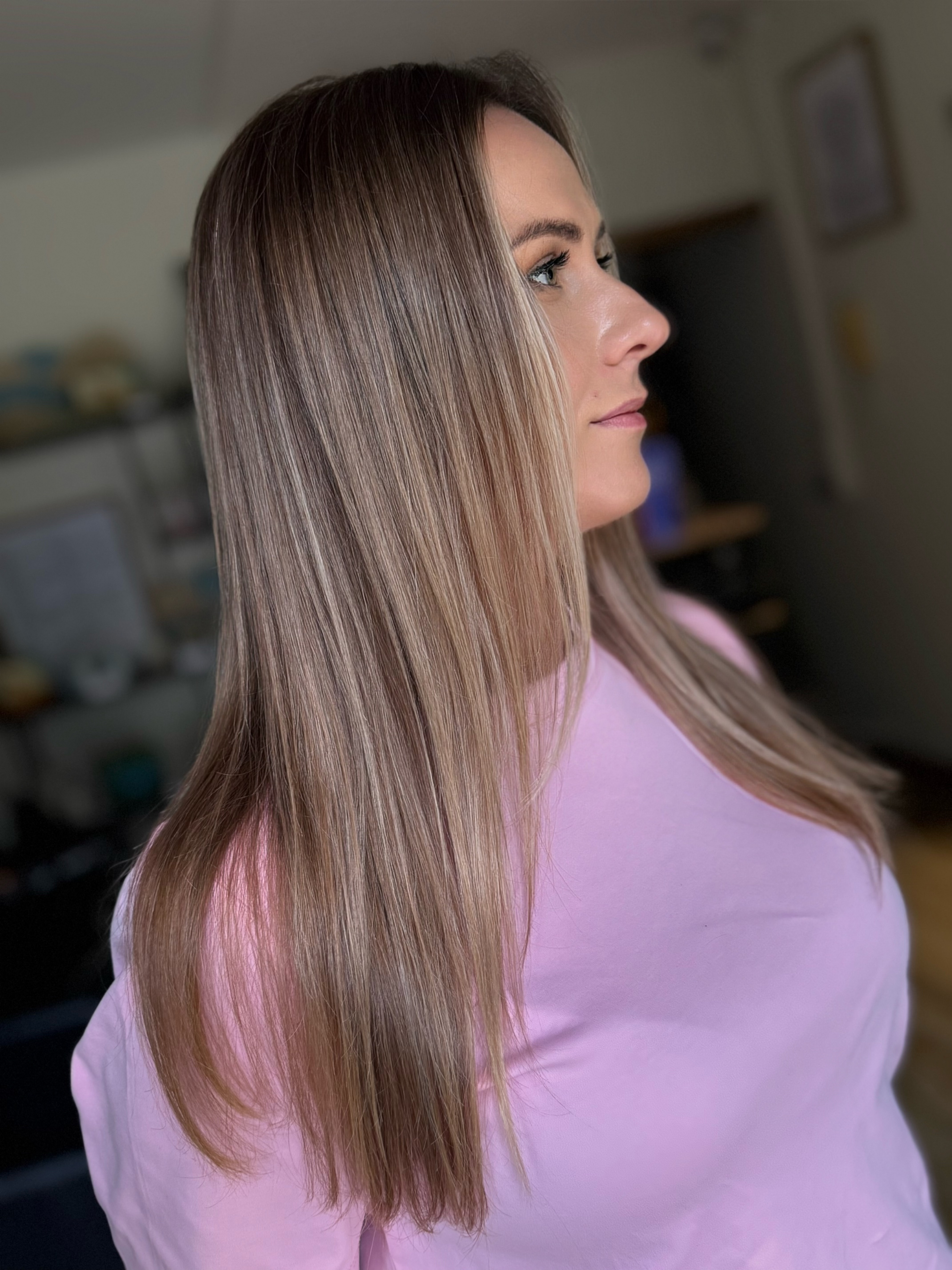 Ergebnis aus dem Studio: Coloration und Haarschnitt